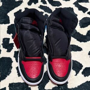 Black and Red Jordan 1s
